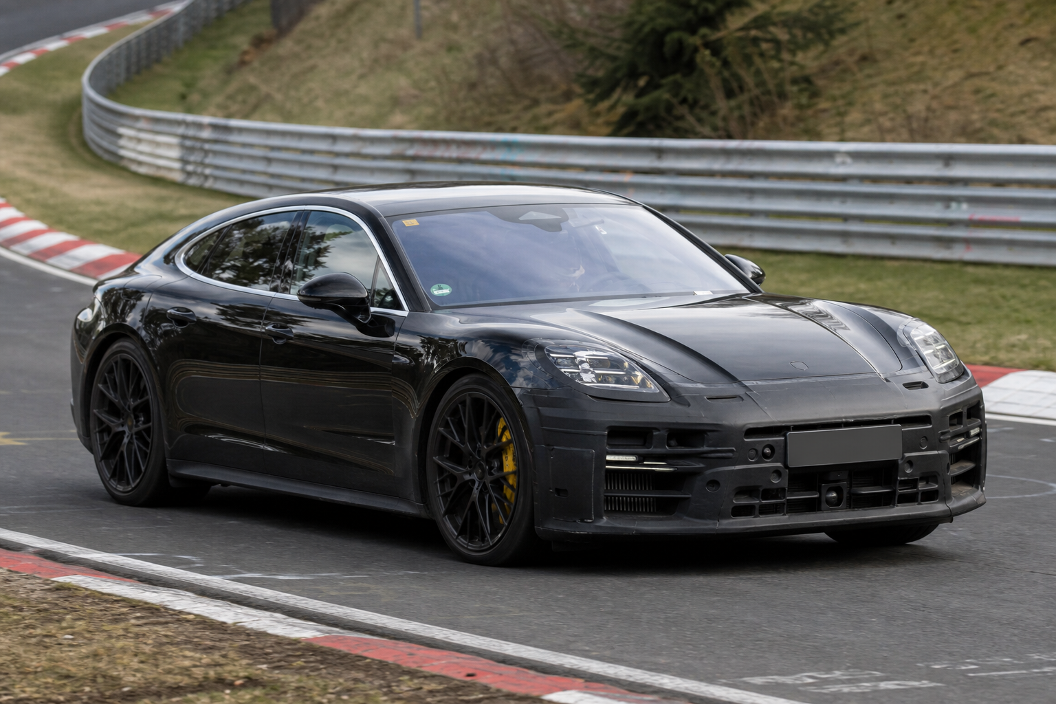 2028 porsche panamera facelift spotted with subtle exterior and cabin changes