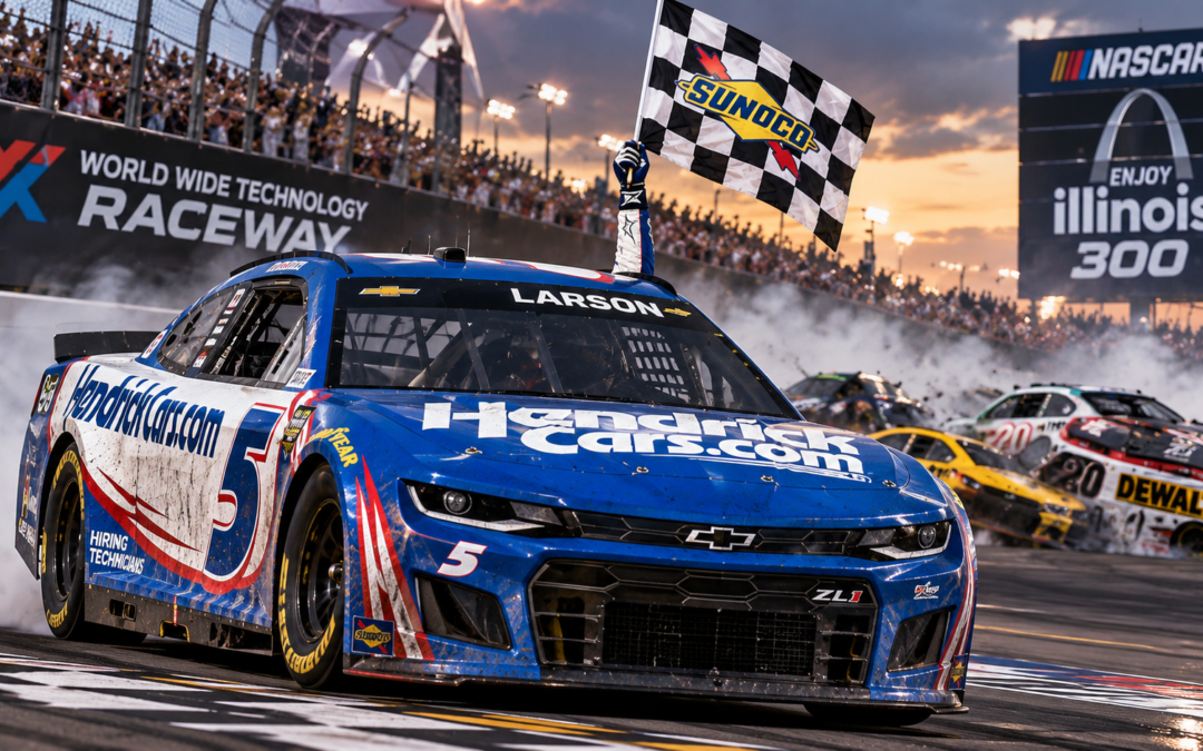Kyle Larson Ends 51-Race Drought as NASCAR Chaos Erupts at Gateway
