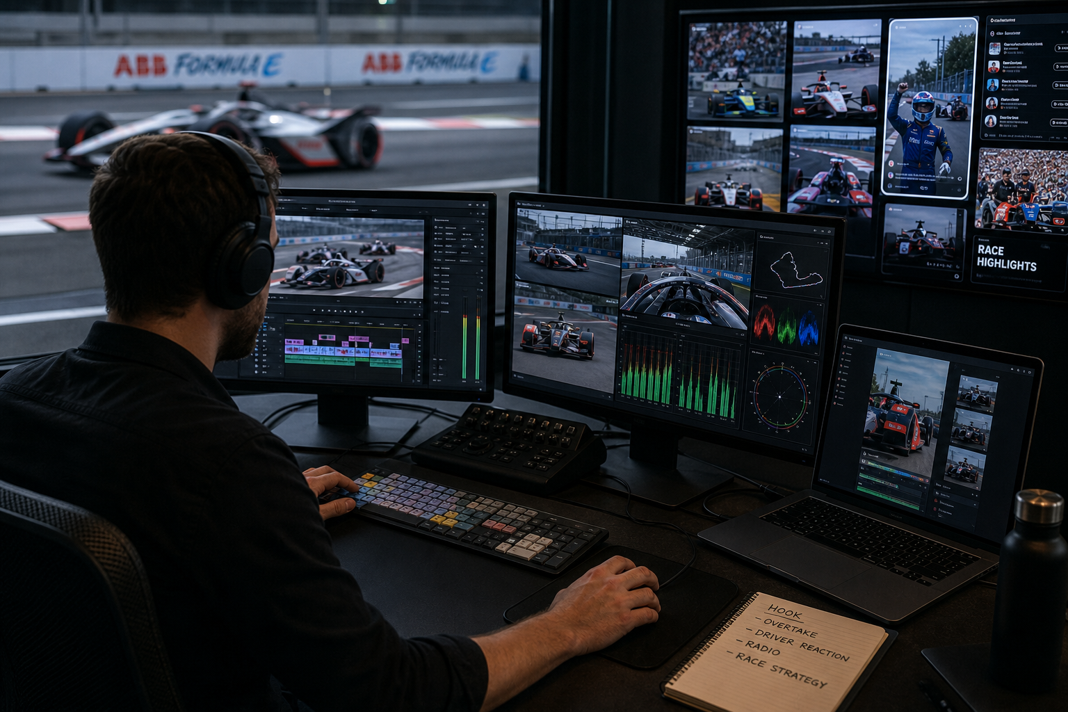 Formula e seeks a video editor in london for fast turnaround race content