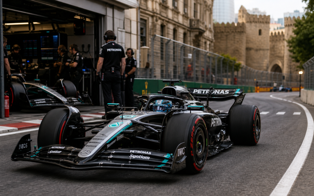 George Russell Leads Max Verstappen in Azerbaijan Grand Prix Practice as Mercedes Suffers Kimi Antonelli Breakdown