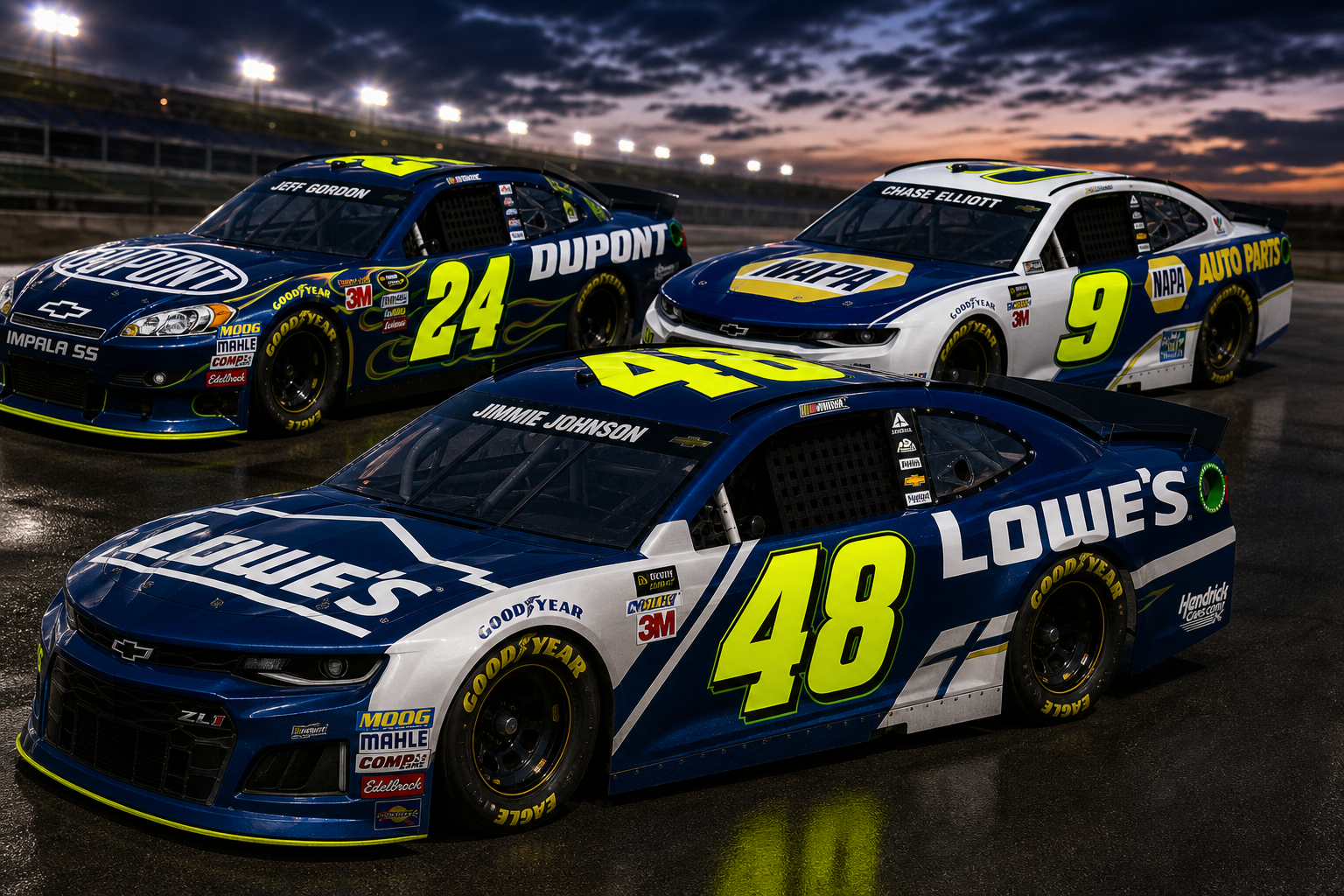 Hendrick to bring back iconic neon yellow car numbers for