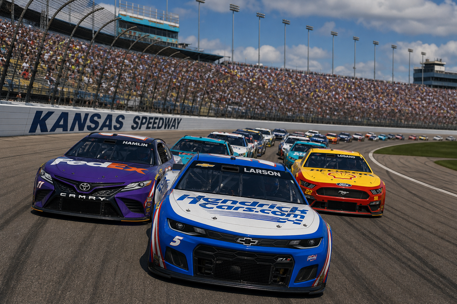 How to watch nascar at kansas ii three series and a one point championship fight