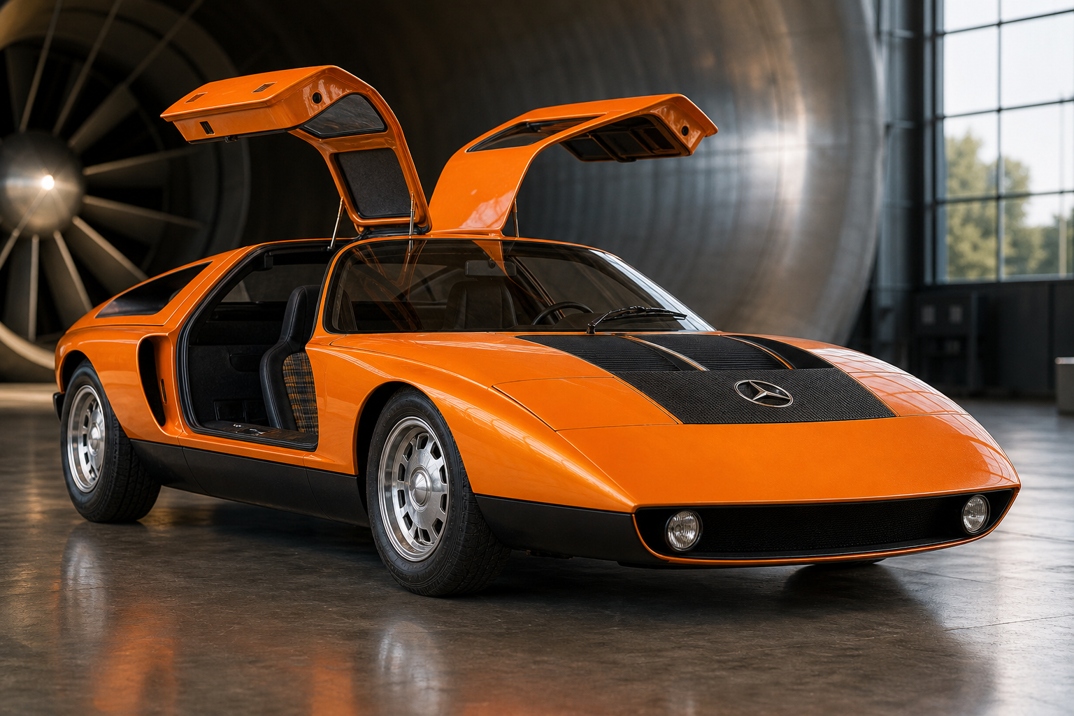 I drove the mercedes c 111 the legendary sports car it never actually built