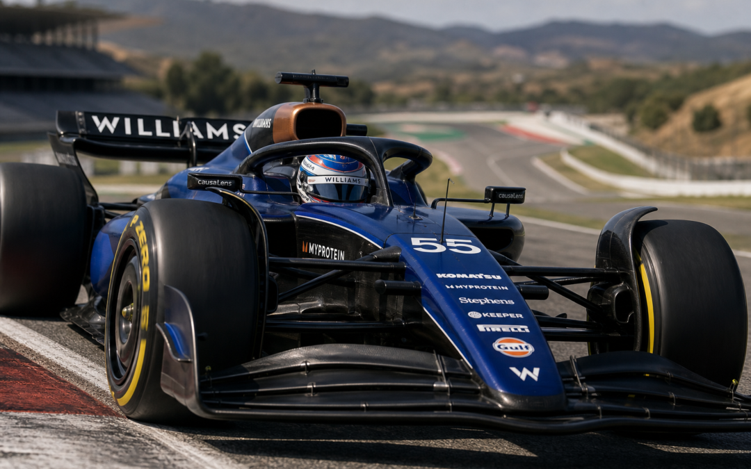 Jamie Chadwick Drives Williams FW47 in Formula 1 Test at Portimao