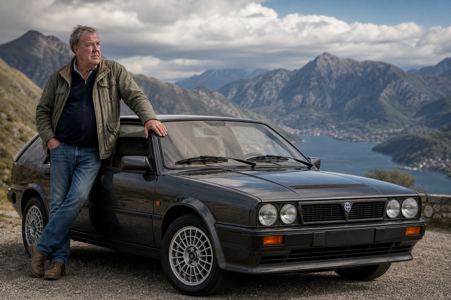 Jeremy clarkson is selling three grand tour cars including his final episode lancia