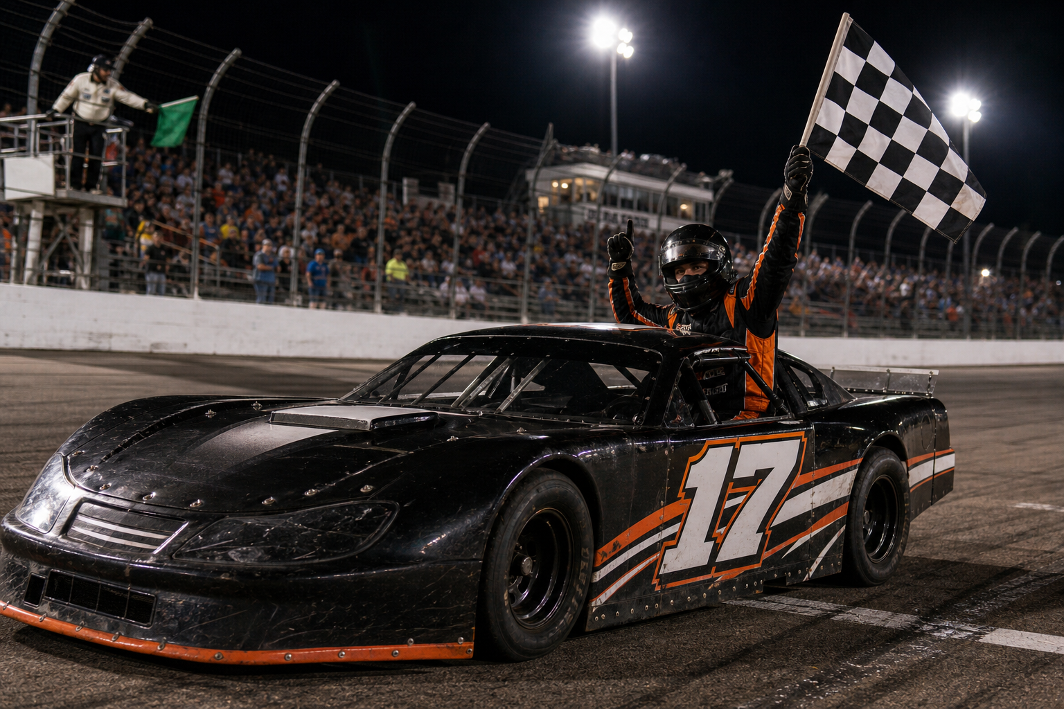 Lowinski loh claims thompson late model run
