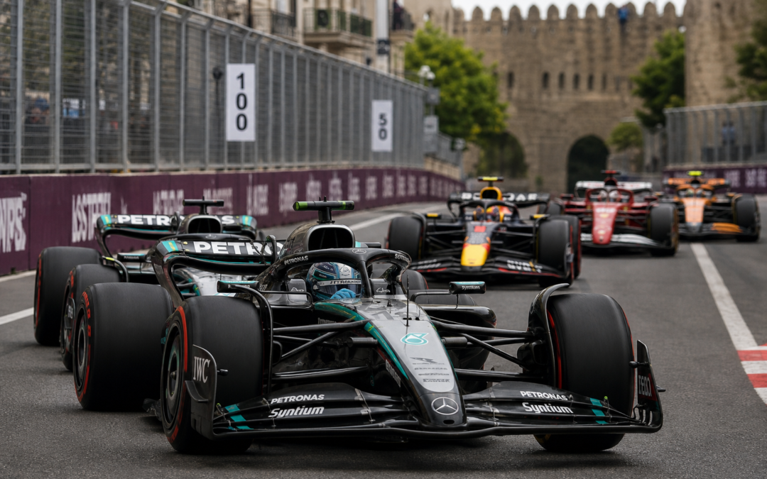 Mercedes Sets the Pace in Baku as George Russell Leads Kimi Antonelli