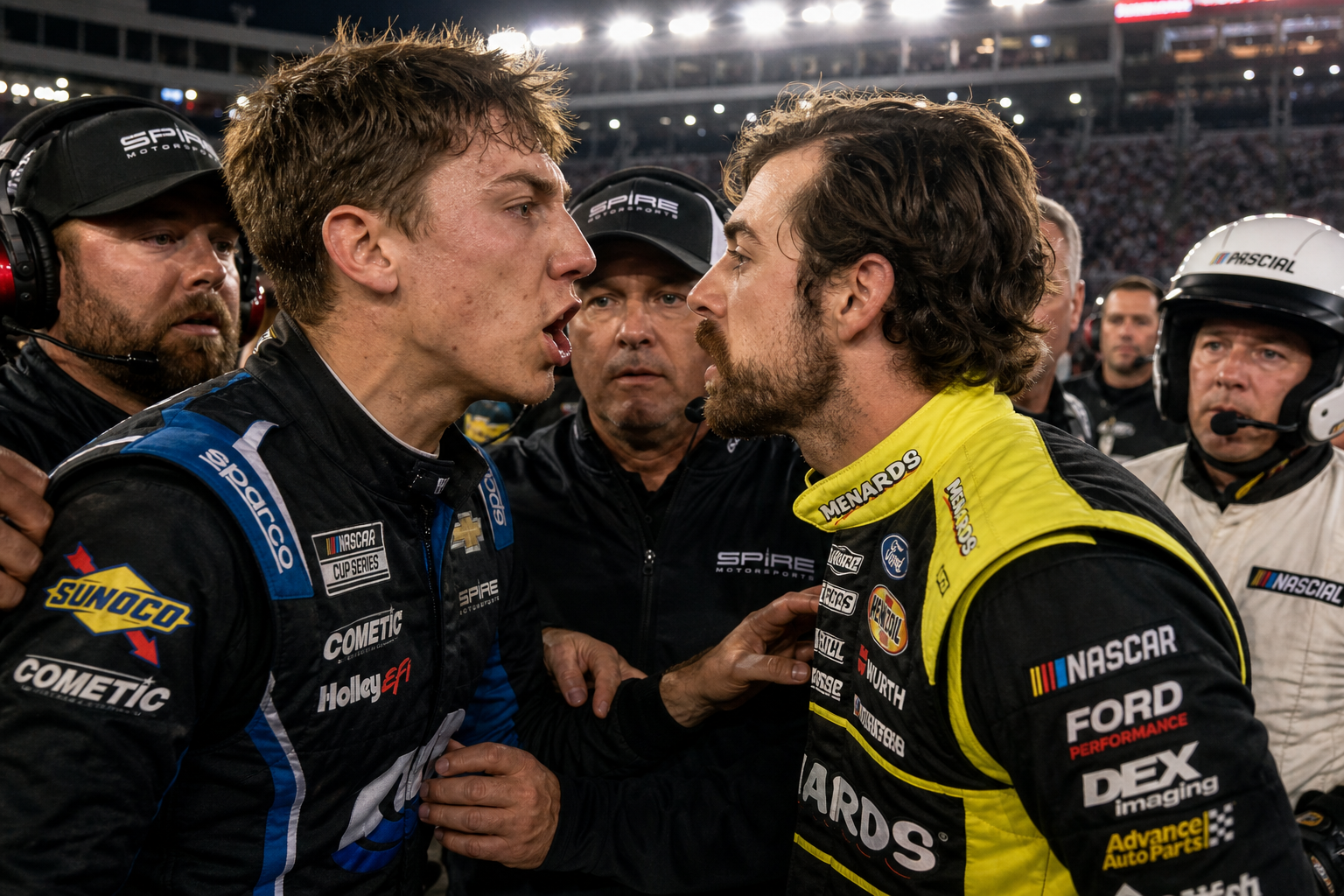 Nascar declines to penalize carson hocevar and ryan blaney after bristol fight