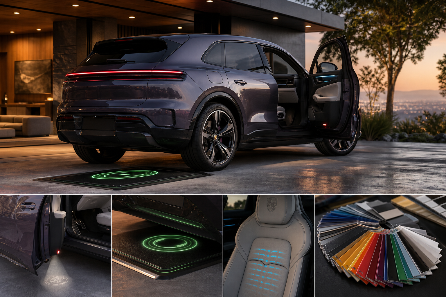 New cayenne electric adds power doors and wireless charging