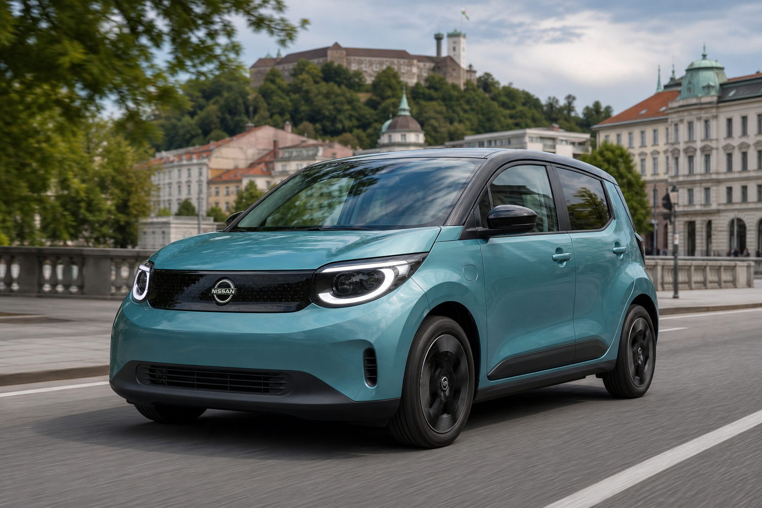 Nissan pixo brings renault twingo and dacia spring underpinnings to slovenia