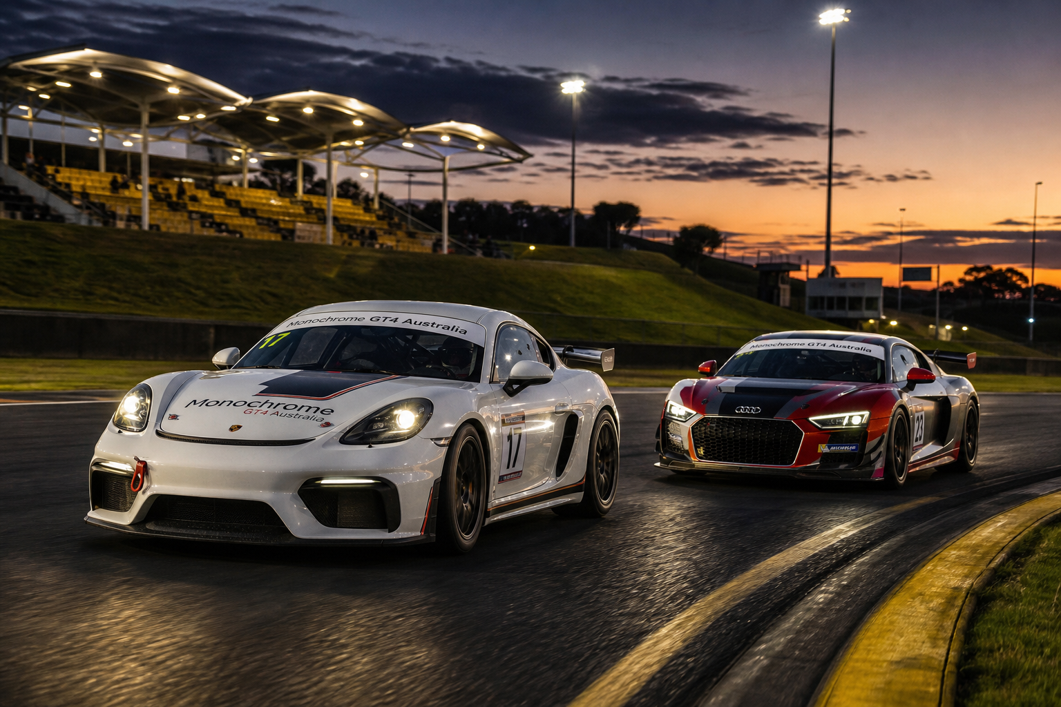 porsche-and-audi-trade-the-top-spot-in-sydney-gt4-practice Porsche and audi trade the top spot in sydney gt4 practice