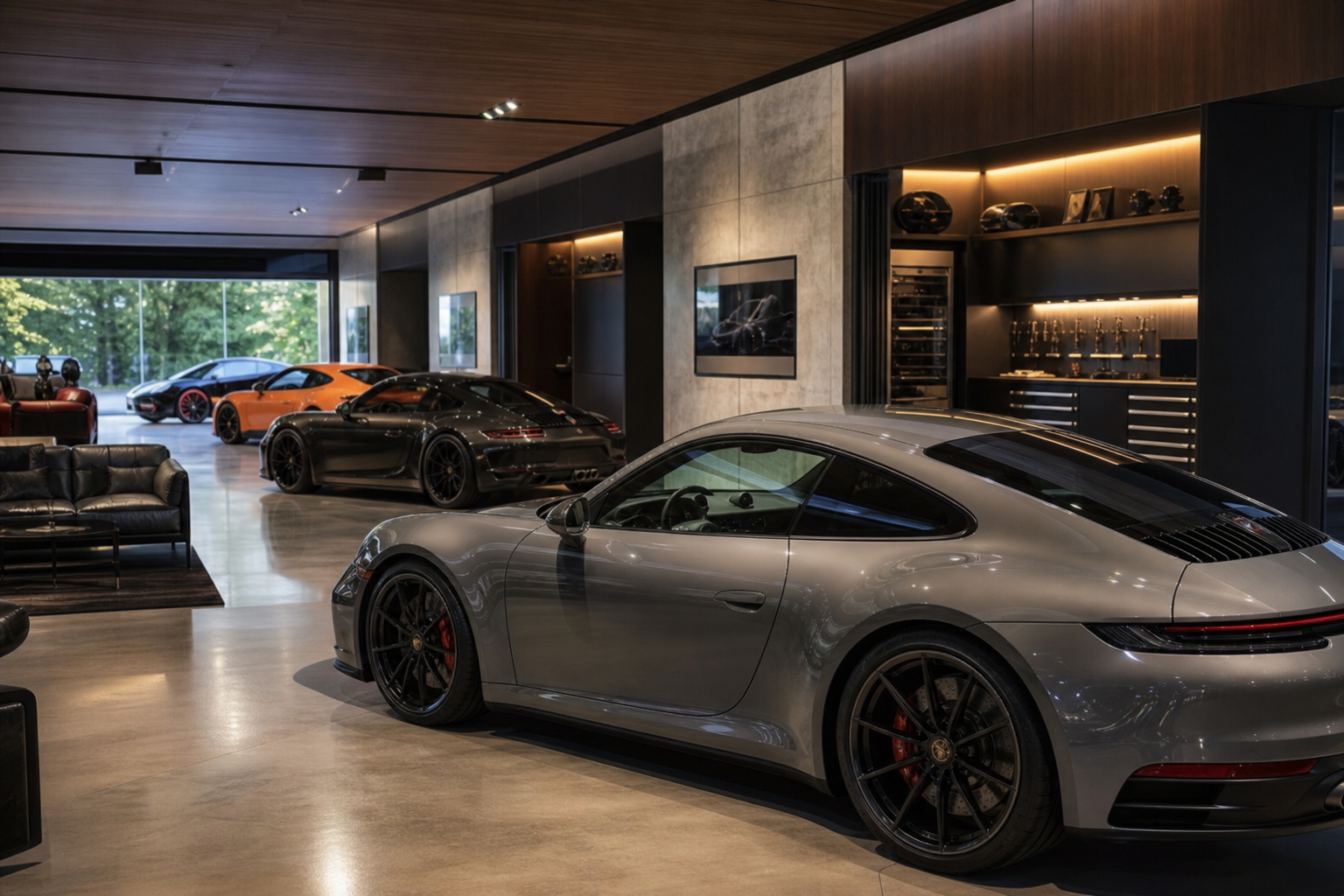 Porsche design concours plans private car studios in texas and florida