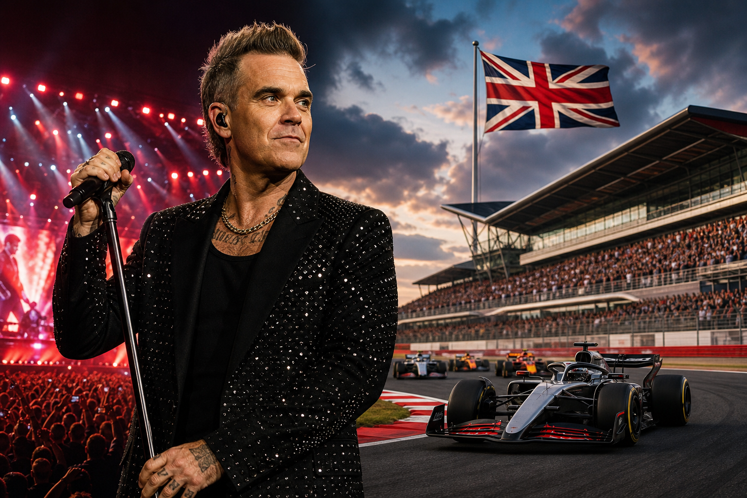 Robbie williams to kick off 2027 british grand prix weekend