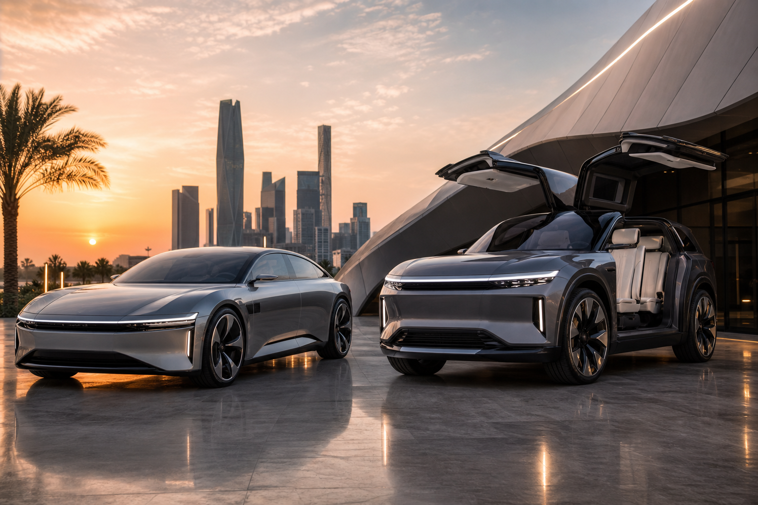 Saudi arabia s ceer exobot brings 850 hp and gullwing doors to electric vehicles