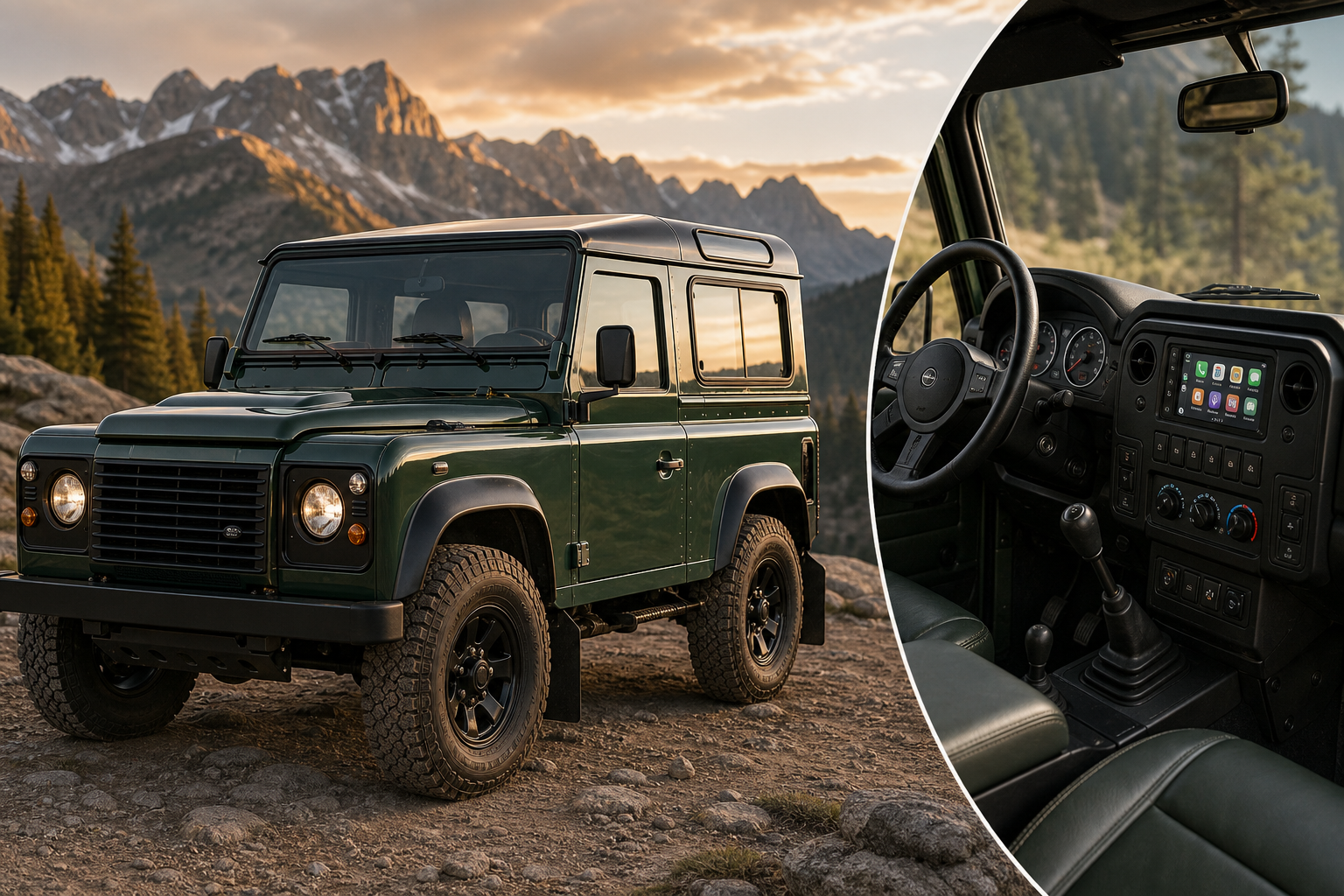 This osprey land rover defender is hiding an american v8 punch