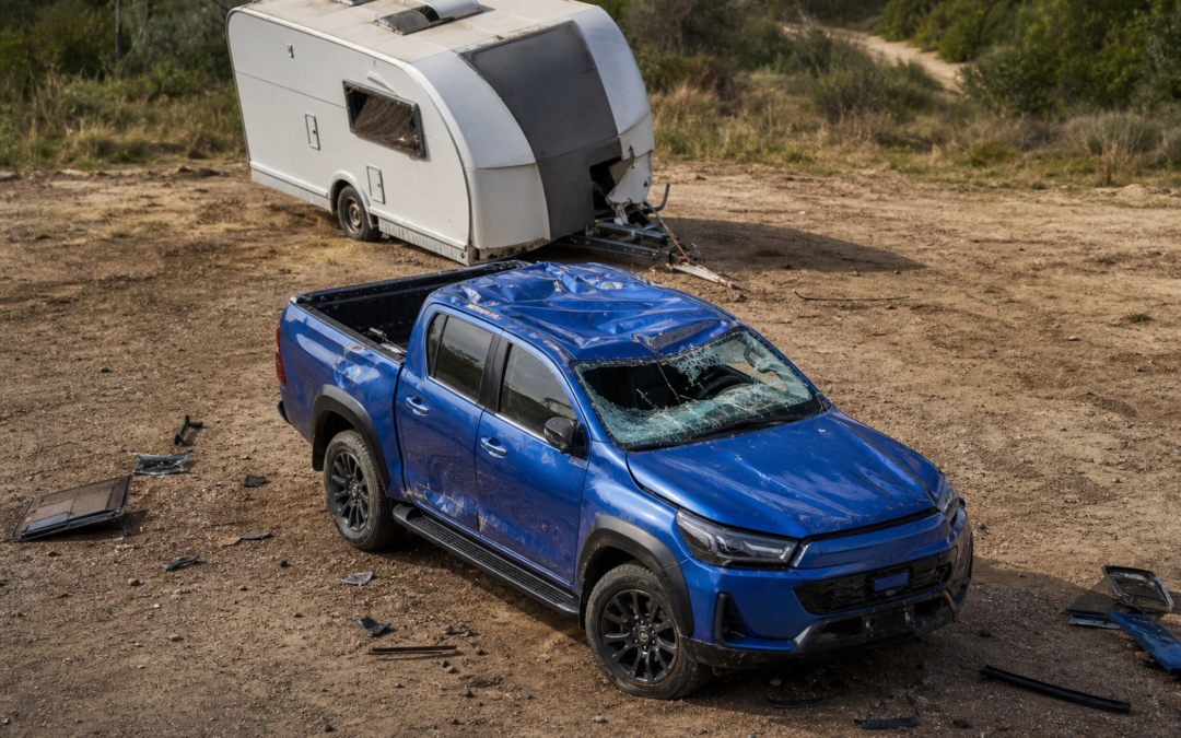 Toyota Hilux BEV Survives a 760-Kilogram Caravan Drop