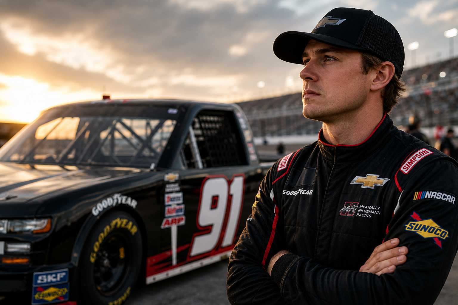 Truck series eckes starts chase from fourth