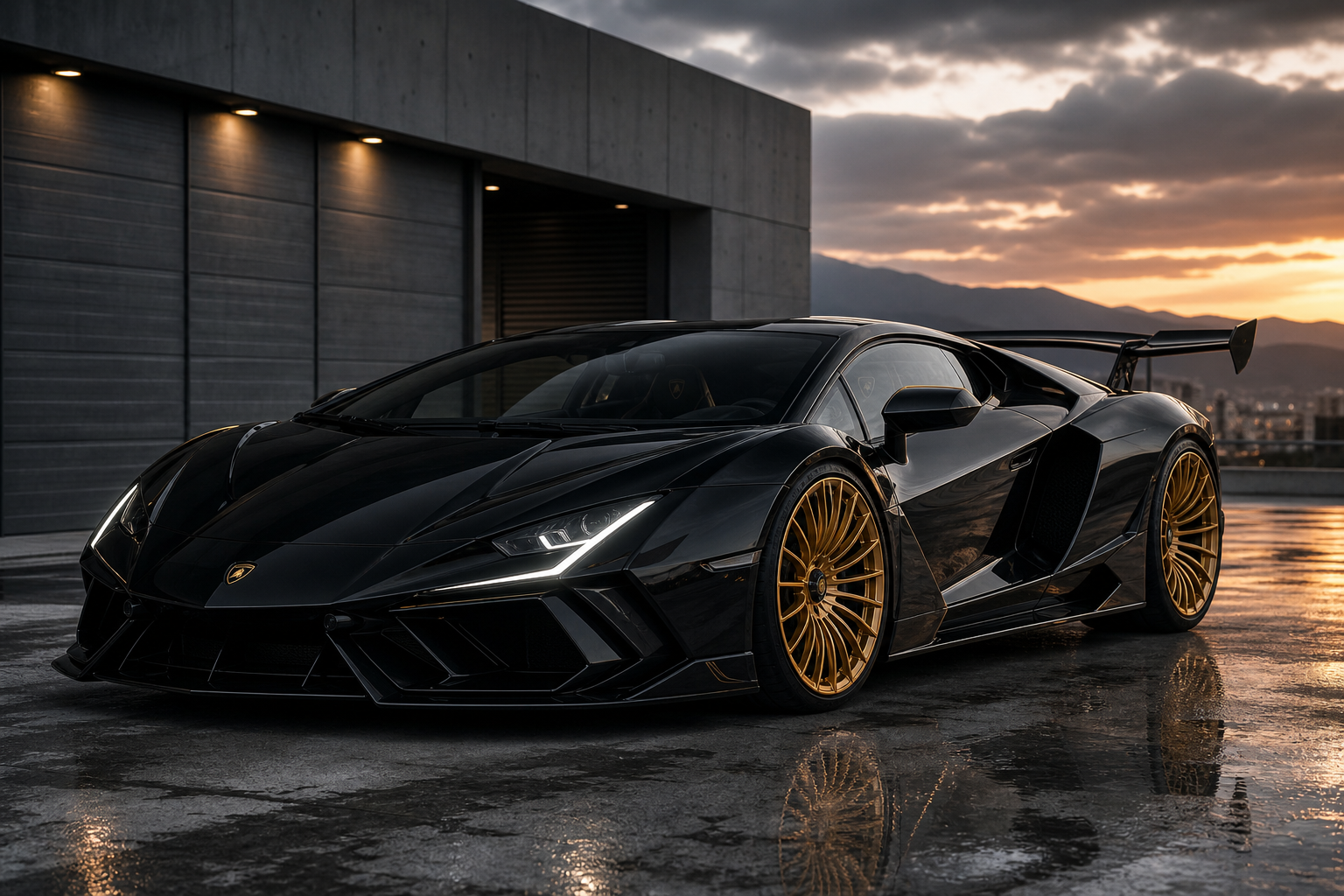 Venuum black voltoro v1 turns the 1 001 hp lamborghini revuelto into a dark knight