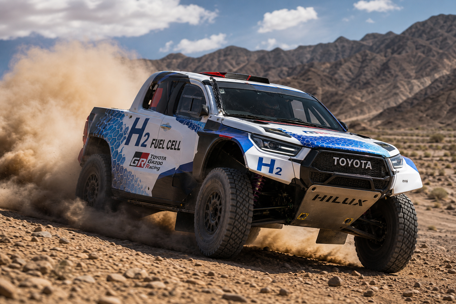 wild-toyota-gr-hilux-will-tackle-dakar-without-a-single-drop-of-gasoline Wild toyota gr hilux will tackle dakar without a single drop of gasoline