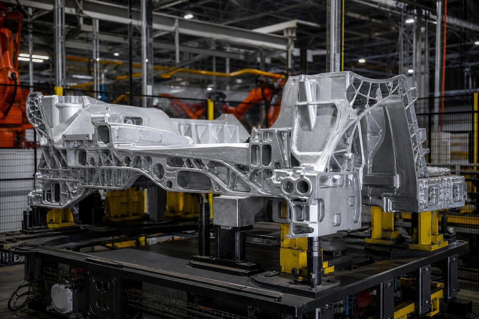 2028 Ford Fathom Uses Two Aluminum Unicastings to Replace 146 Structural Parts