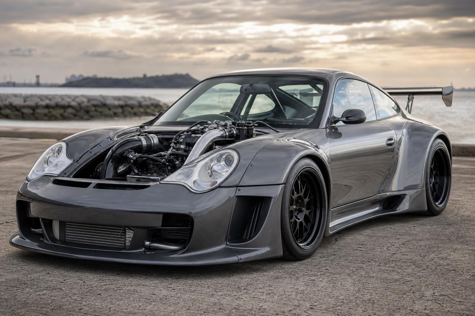 Australian Builder Creates a 1200 HP Front Engined Twin Turbo V8 Porsche