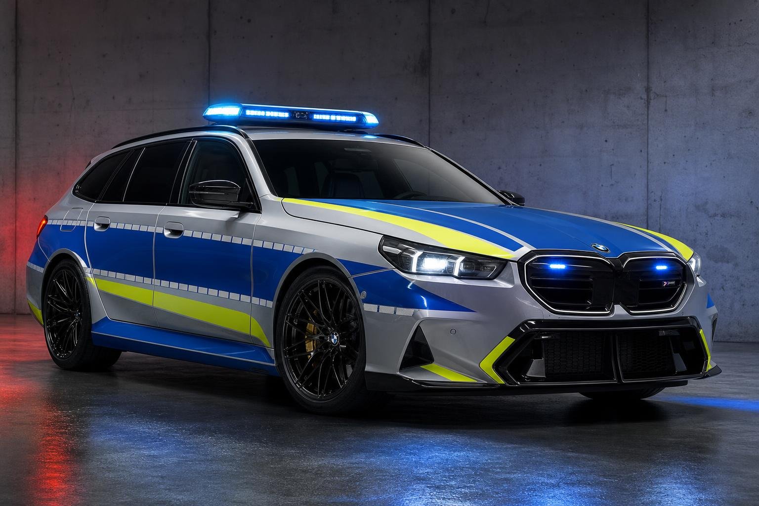 BMW Reveals One Off M5 Touring Police Show Car