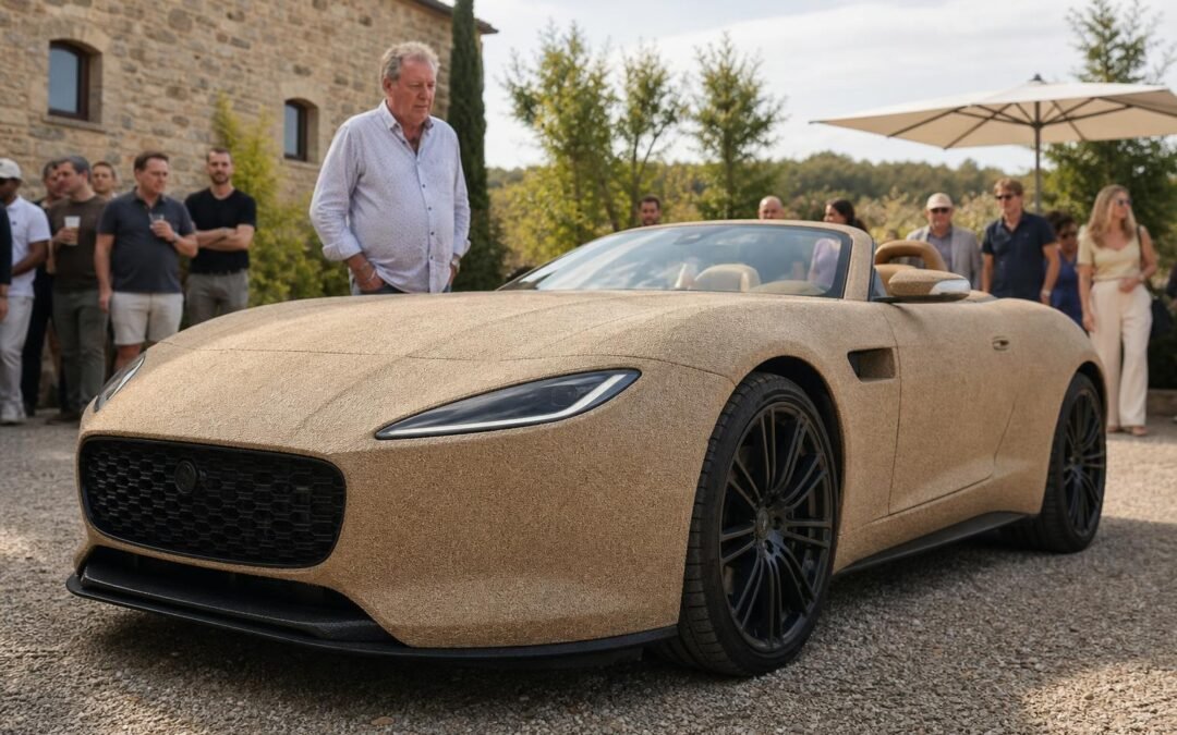 Jeremy Clarkson’s Flax-Bodied Jaguar F-Type Makes Public Debut