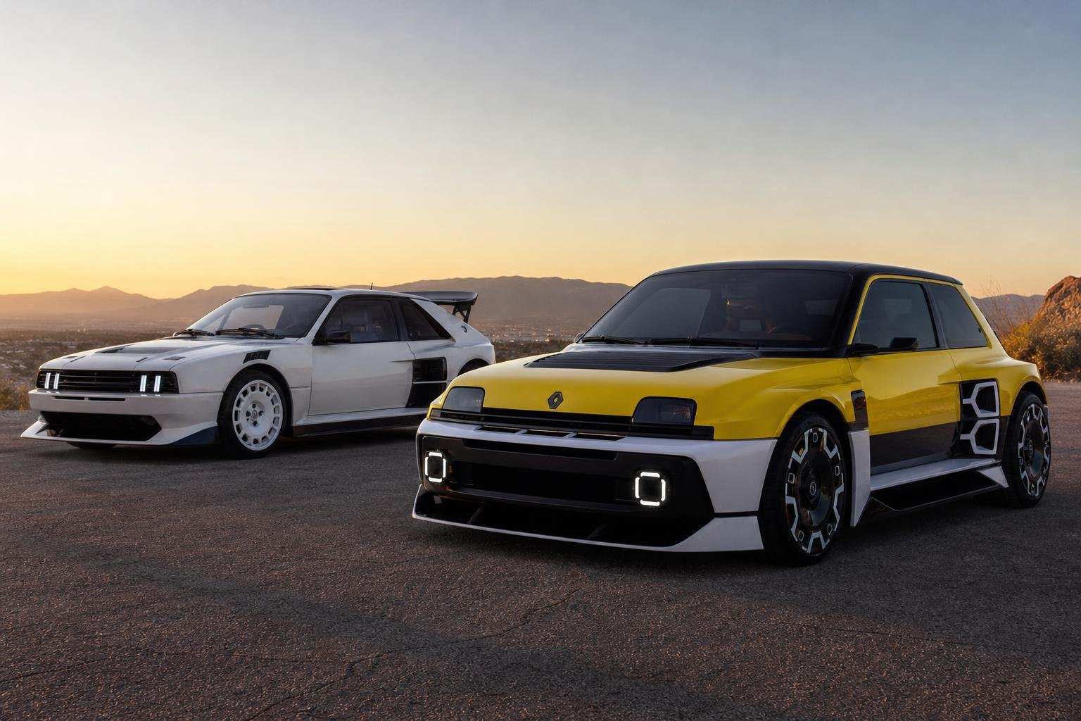 Renault 5 Turbo 3E and Peugeot e T16 Recast Group B Icons as Electric Performance Cars