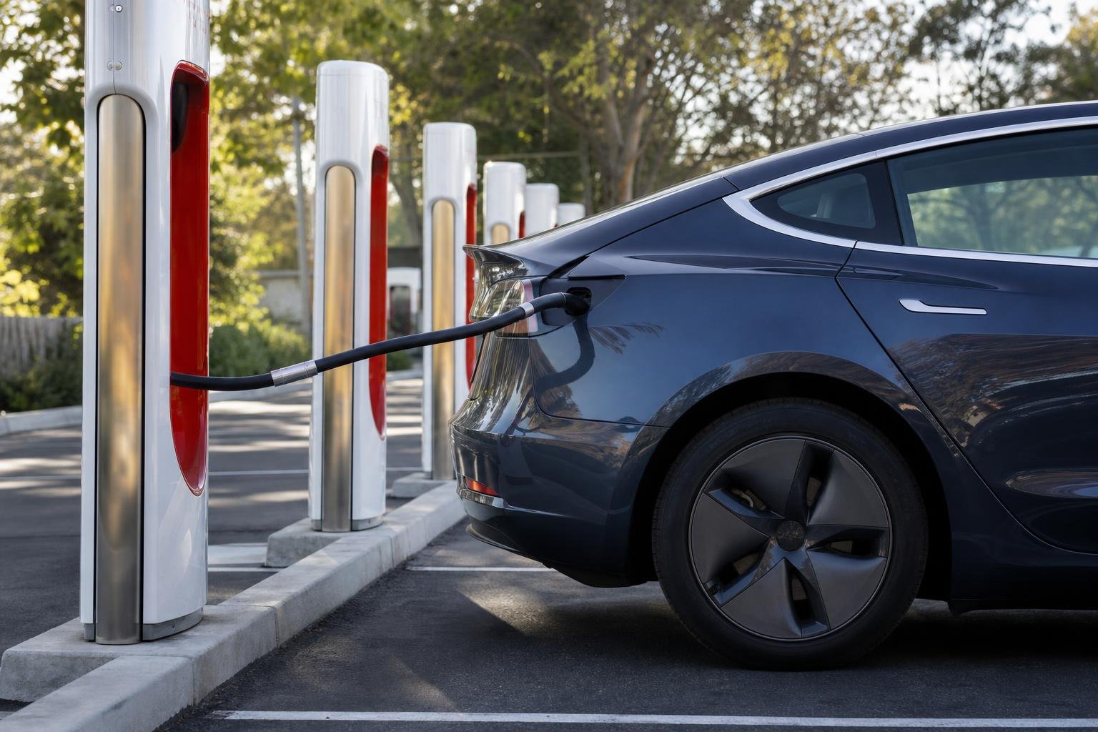 Tesla Adds Emergency Drive Away Feature That Can Tear Charging Cable From Supercharger