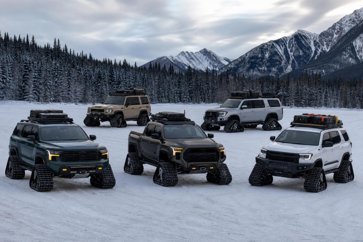 Toyota Unveils Five Snow Tracked Concepts for SEMA