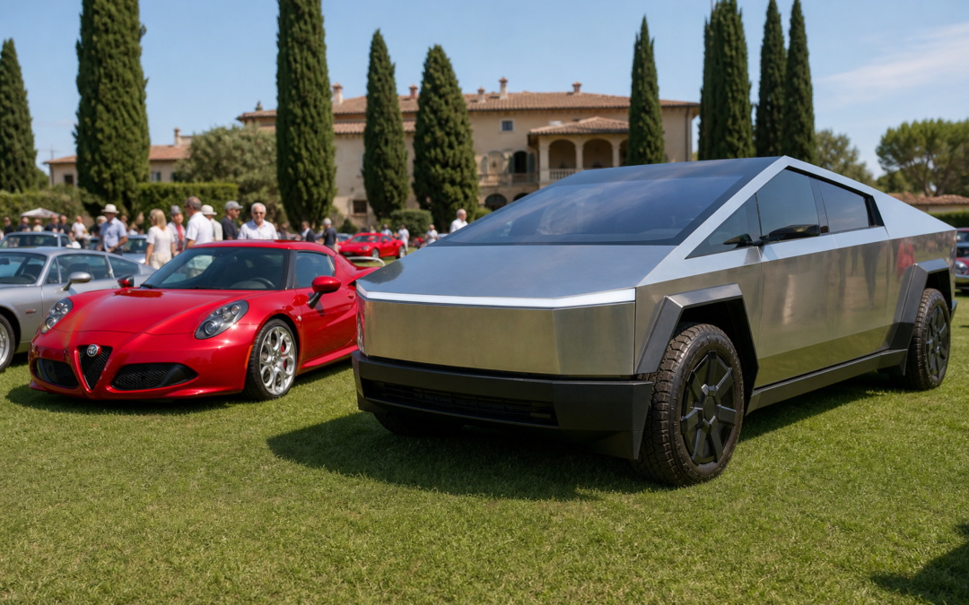 Alfa Romeo 8C and Tesla Cybertruck Share the Spotlight at Festivalcar