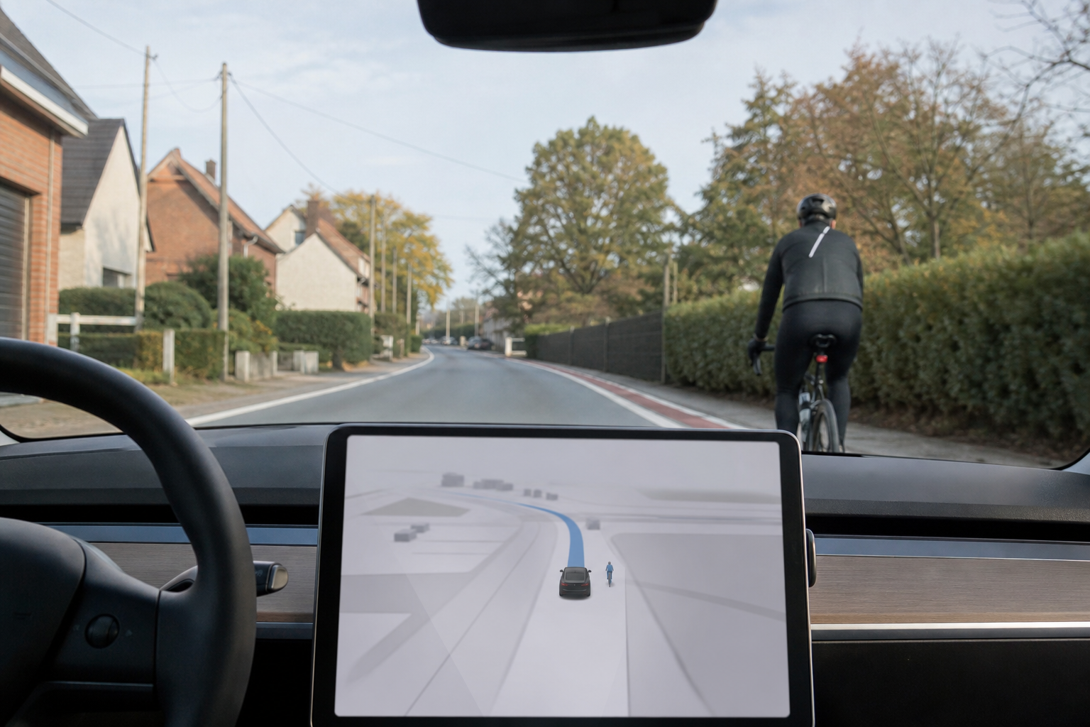 Belgian test finds tesla fsd exceeding speed limits and attempting illegal cyclist passes