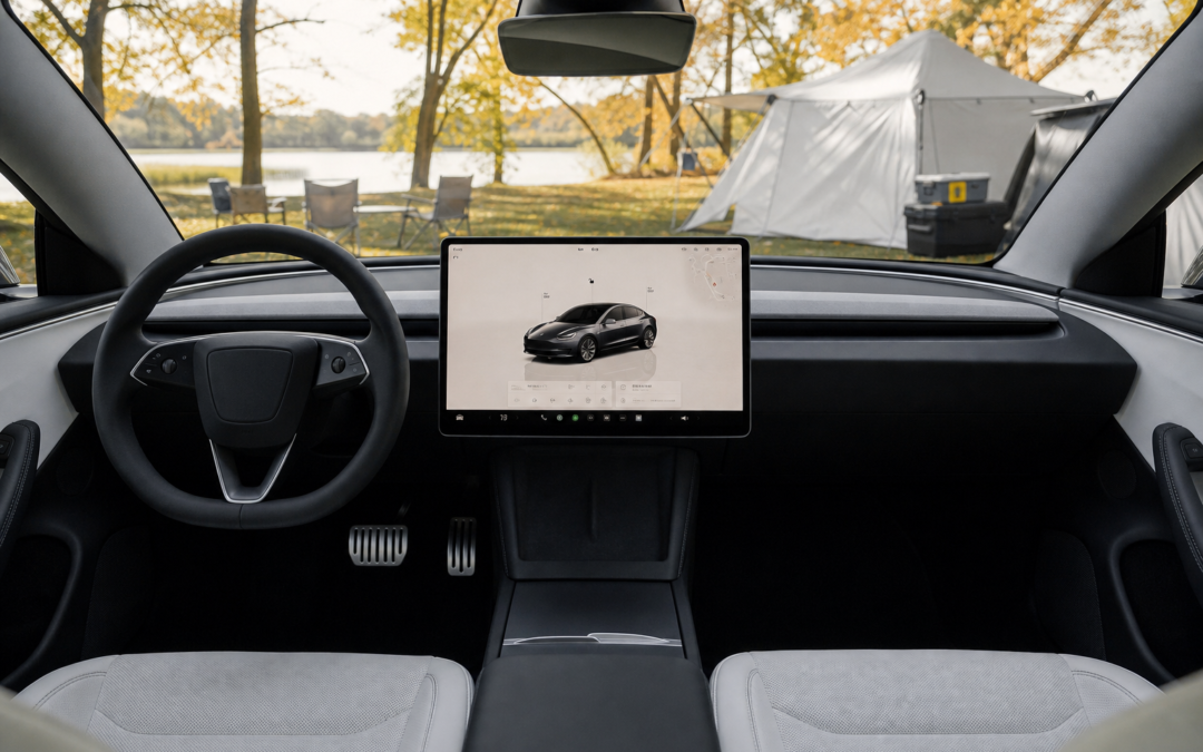 China-Exclusive Tesla Model 3 Update Adds 16-Inch Screen and V2L