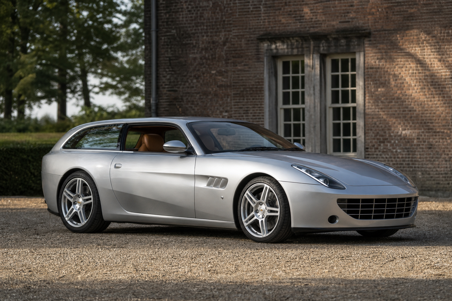 Ferrari 599 gtb transformed into daytona shooting brake hommage headed to auction