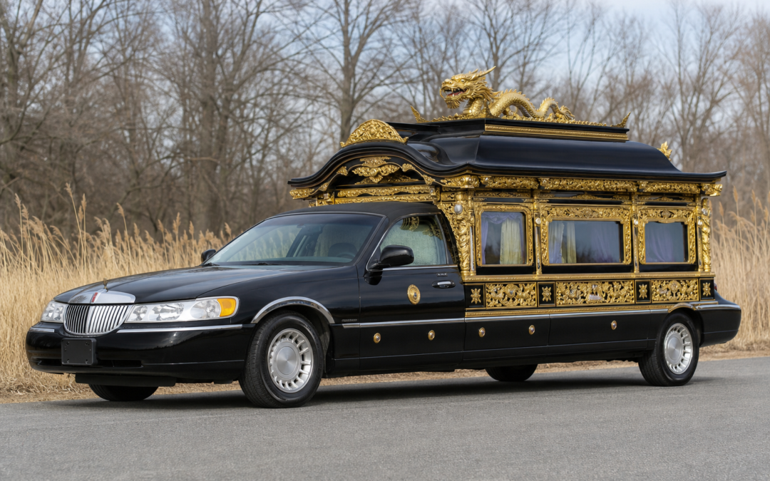 Gold Dragon-Topped Lincoln Town Car Hearse Heads to Auction