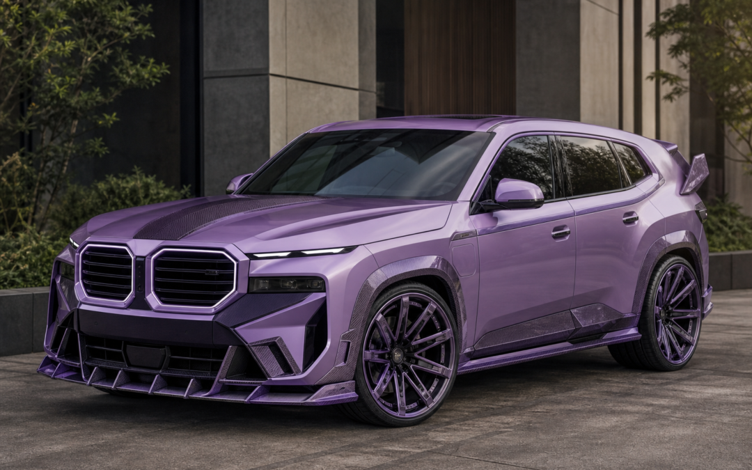 Larte Designs an All-Purple BMW XM With a 17-Piece Carbon Kit