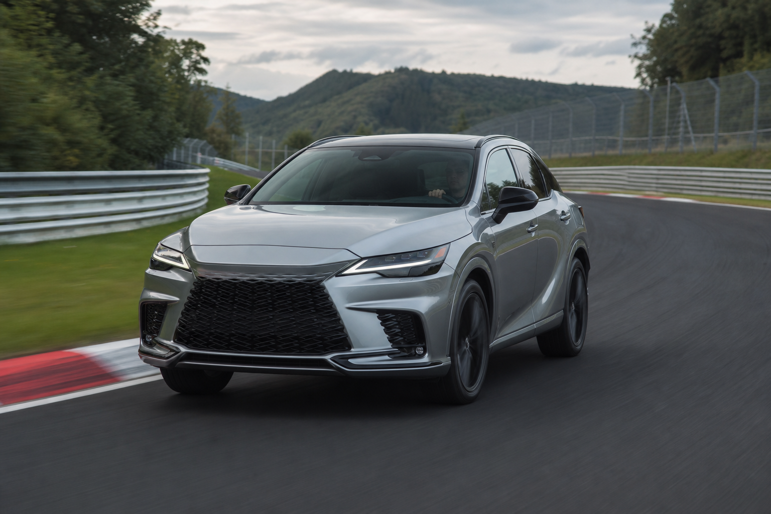 Lexus fine tunes updated rx suv at the n rburgring