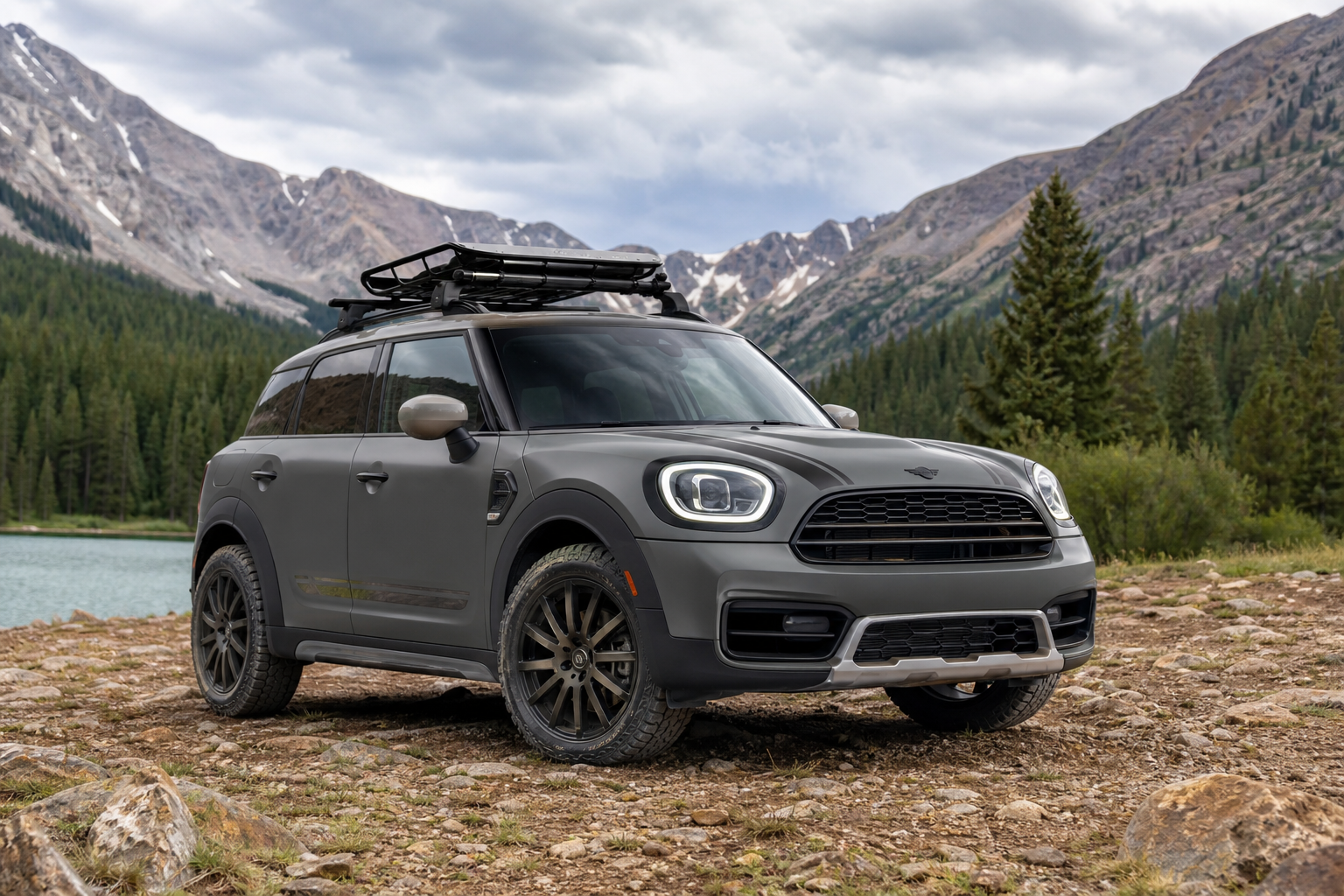 Mini countryman untamed edition adds lifted suspension and all terrain tires