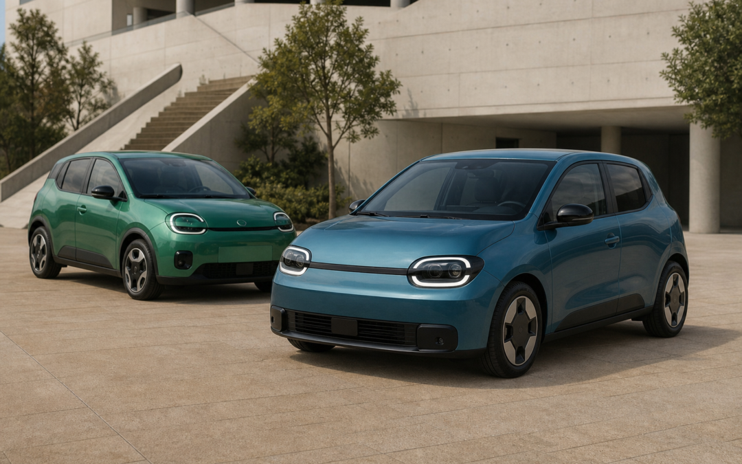 Nissan Pixo and Renault Twingo E-Tech Share EV Hardware but Wear Different Designs