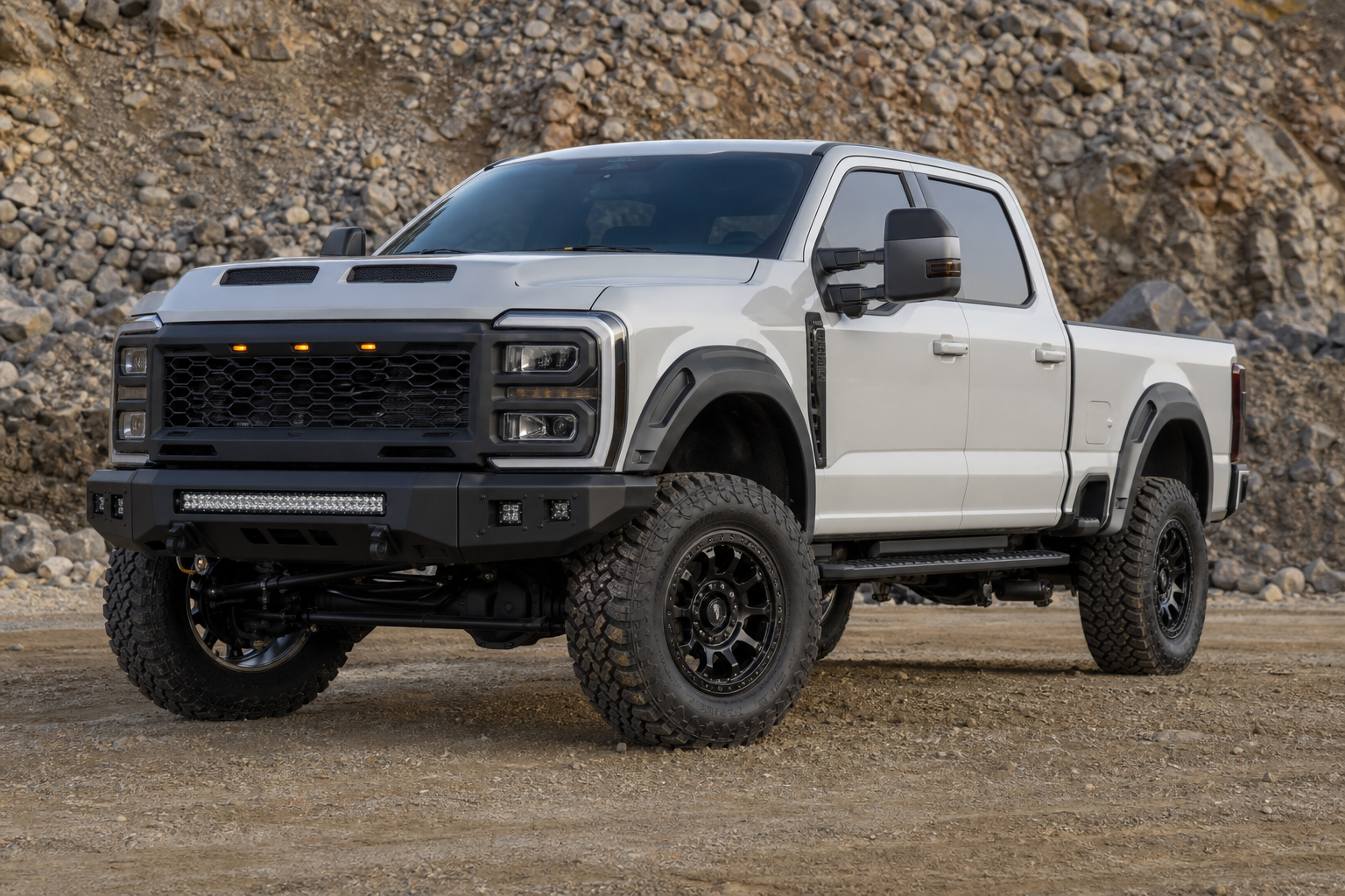 Roush adds off road hardware and aggressive styling to the 2027 ford super duty