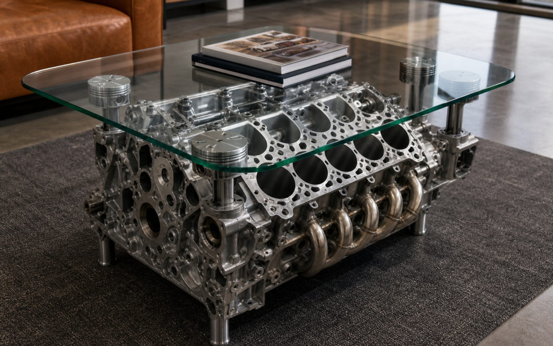 Ten Engine Coffee Tables That Turn Performance Hardware Into Art